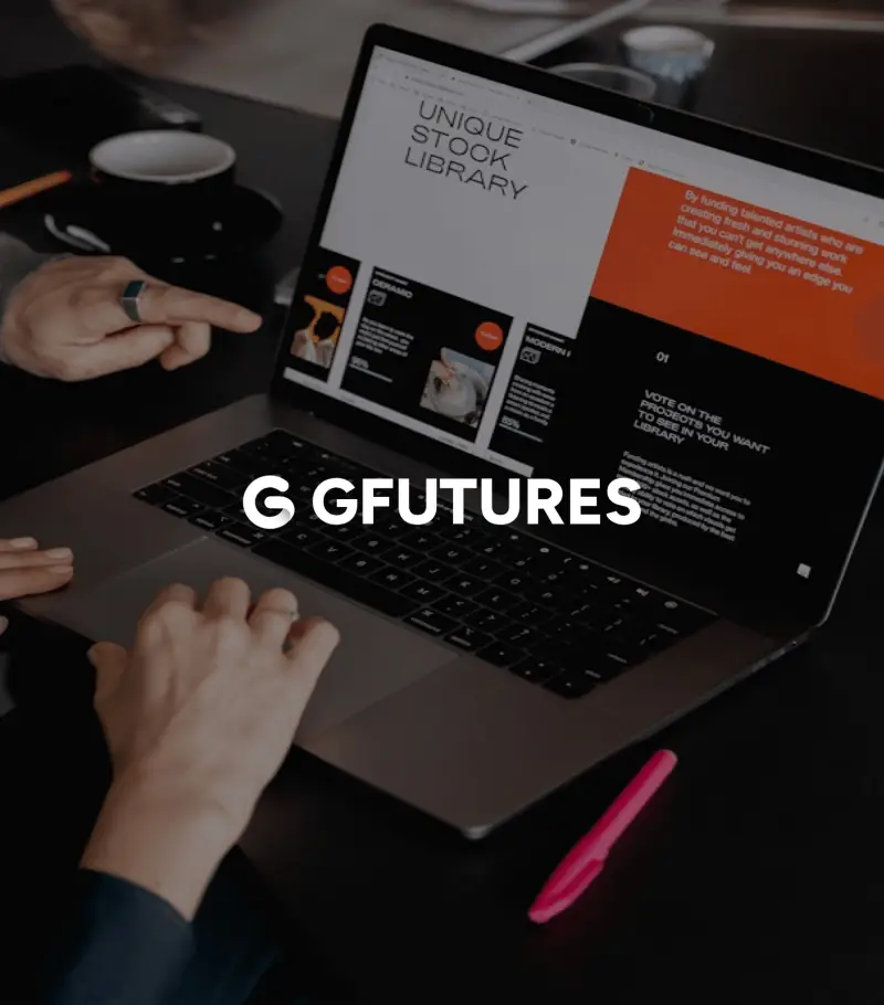 GFUTURES 웹사이트 화면